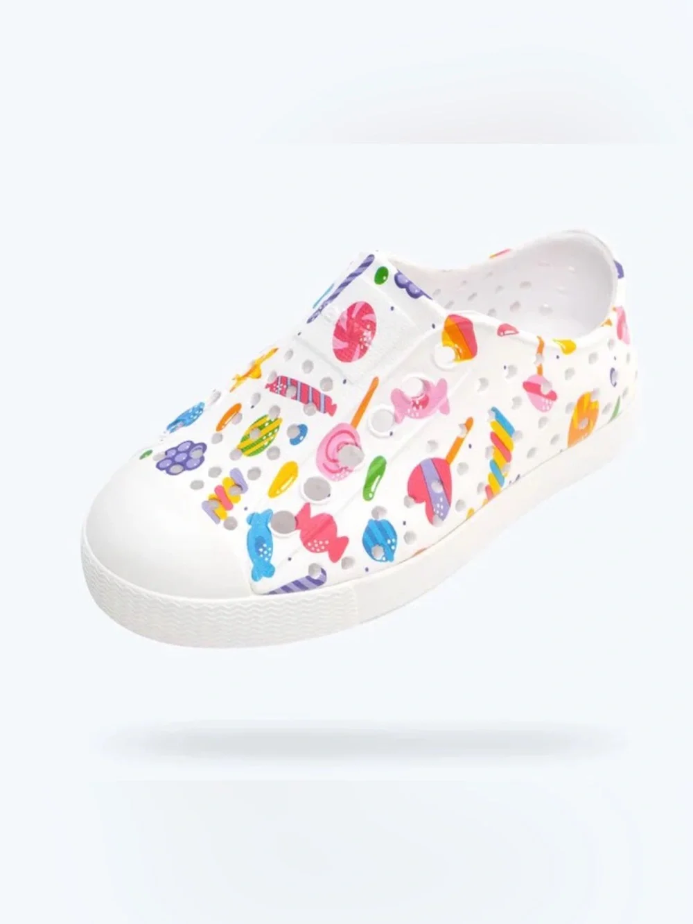 RARE NEW NATIVE SHOES Girl’s Jefferson Print Retro Candy White VARIOUS SIZES
